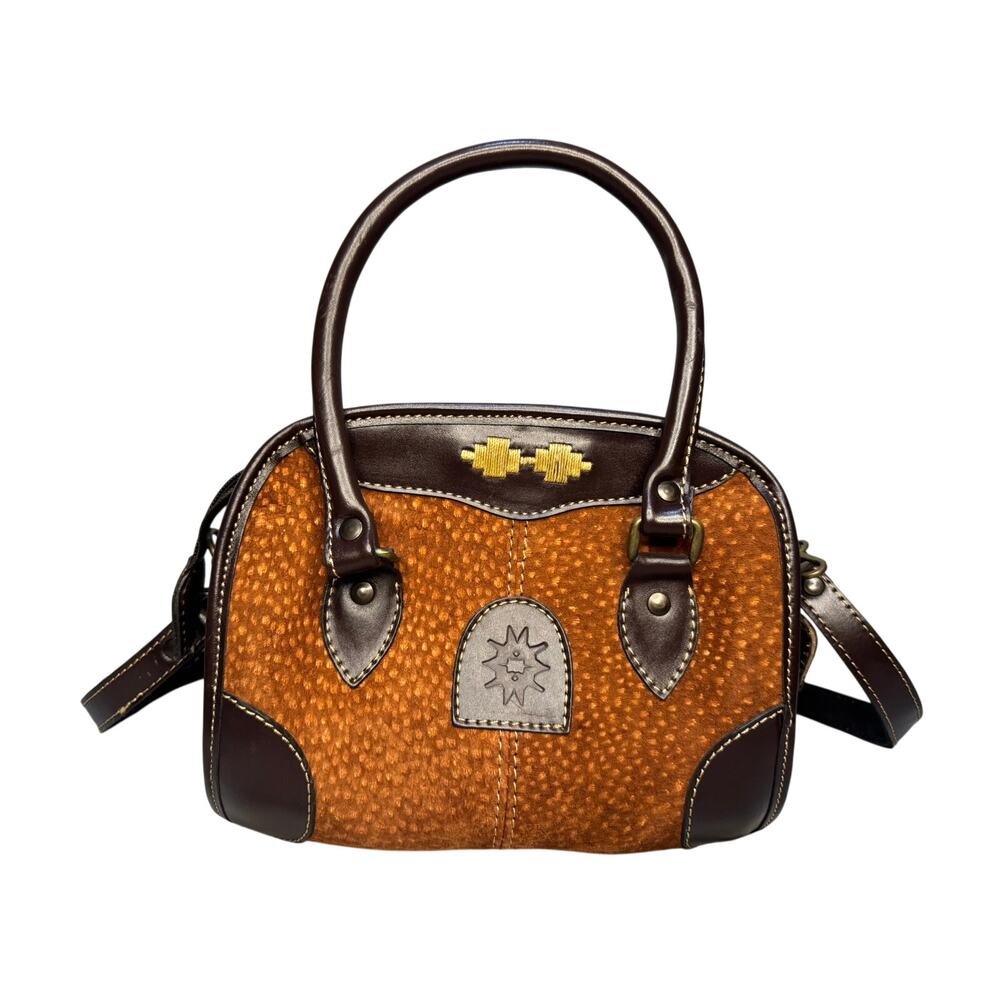 Argentinian Chiappai Capybara leather Double-handle handbag EUC